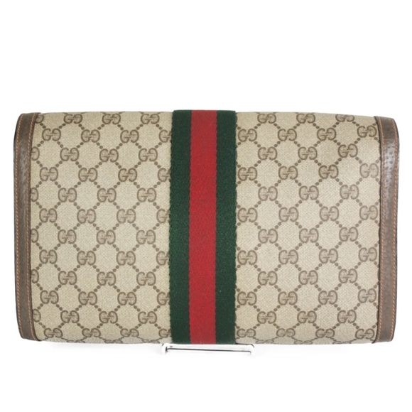 🔴SOLD🔴Gucci Ophidia Sherry Line Supreme GG Monogram Clutch Bag - Picture 3 of 13